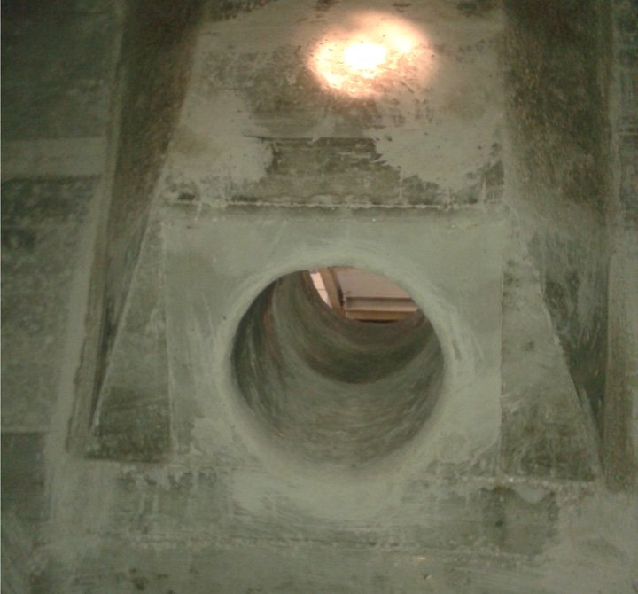 Kotel na lebdečo plast - Prikaz navarjenih sider na plašč kotla (3)
